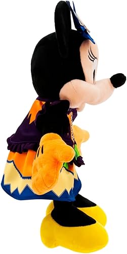Miniatura 5 de Disney Store Peluche oficial de Minnie Mouse que brilla en la oscuridad para Halloween 2023, tamaño mediano de 15 pulgadas, edición festiva