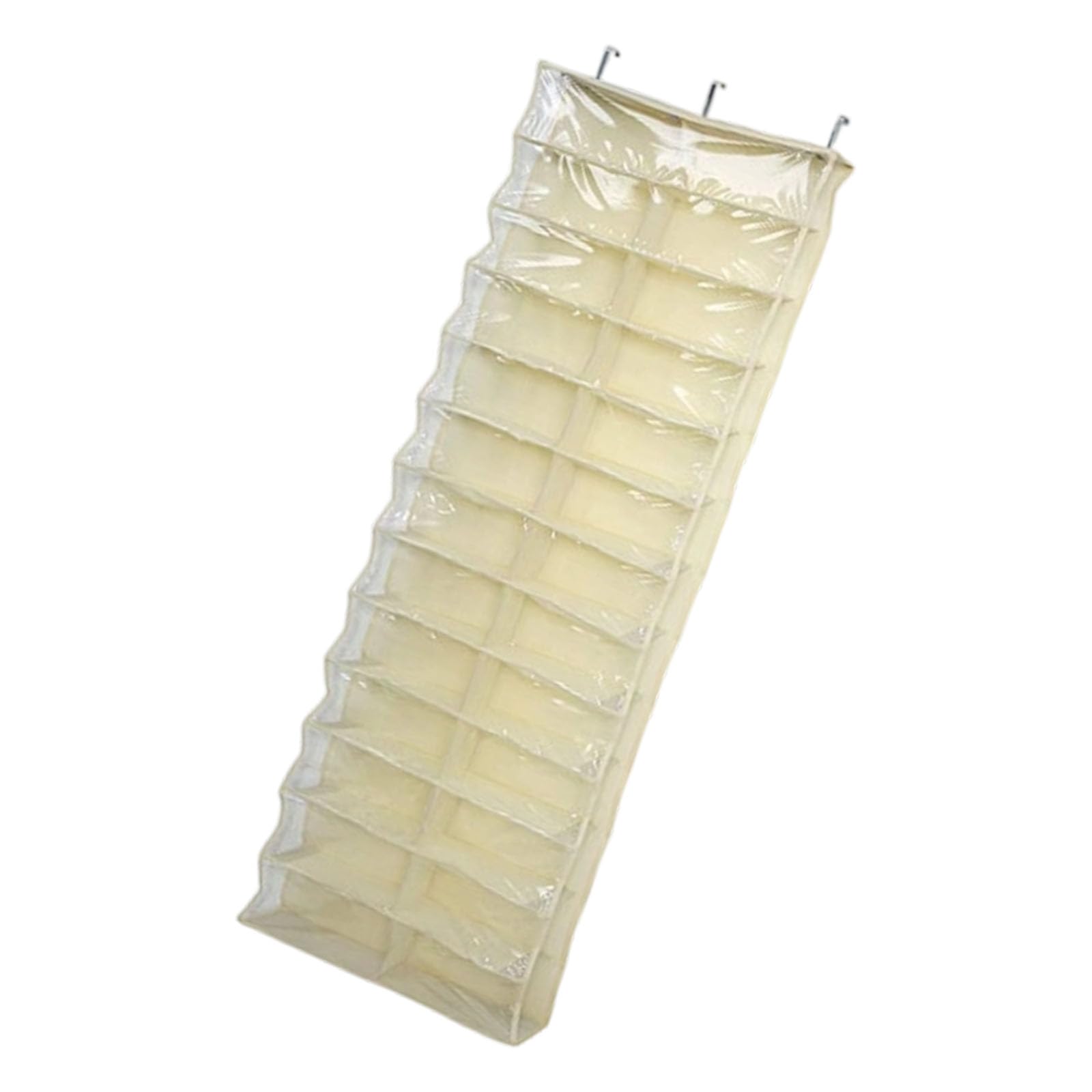 Rangement Suspendu Transparent à 26 Poches, Tissu Non, Yellow