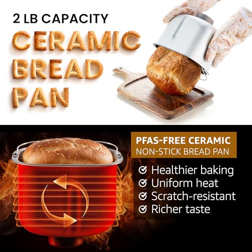 Digital Bread Maker with Gluten-Free Setting