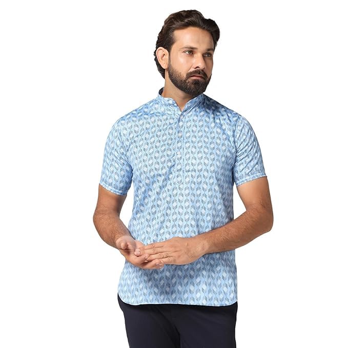 Image of TAHVO Men's Regular Fit Long Sleeves Cotton Formal Shirt