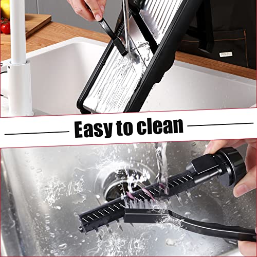 Hevol Professional Mandoline Slicer For Kitchen, 10 In 1 Adjustable Mandoline Slicer With Food Holder, Vegetable Slicer Potato Slicer For Fruits, Onion, Cheese, Includes Brush & Protective Gloves #TOP6