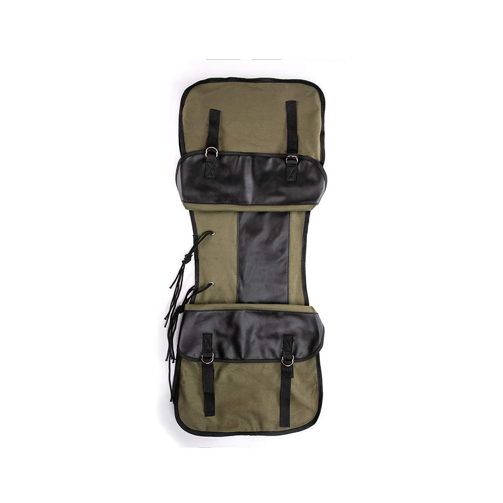 Borse laterali impermeabili borsa porta attrezzi per viaggio moto Cavaliere da turismo (verde)
