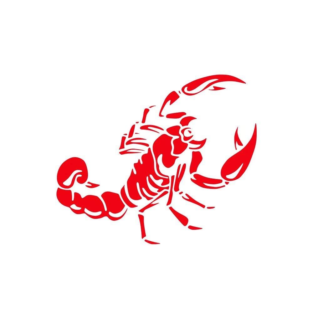 Scorpion Car Stickers Vinyl Film Decor Decal Graphics Decoration(Glossy Red,50x30cm)