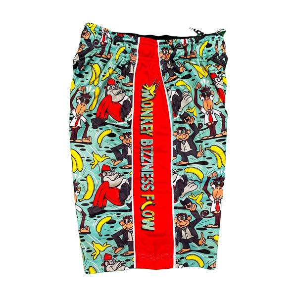 Flow Society Teal Monkey Suit Boys Lacrosse Shorts | Boys LAX Shorts | Lacrosse Shorts for Boys | Kids Athletic Shorts2