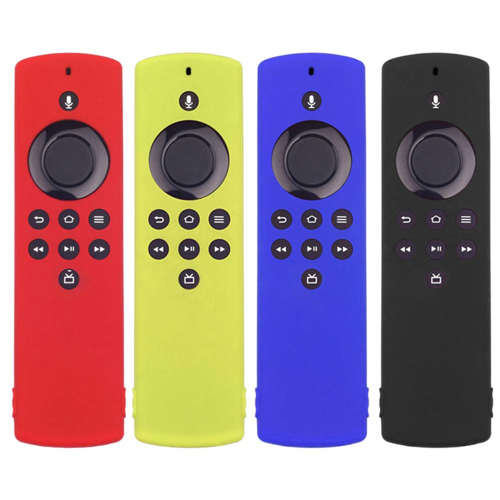 Custodia In Silicone Per Telecomando Fire TV Stick Lite - Cover Protettiva Antiscivolo E Antiurto, Colore Rosso