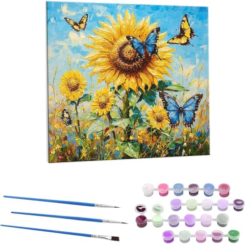 Ђ܂蒱 G Paint by Numbers hG Lbg l ʂ肦 lphGLoXNtg  LoXA[g uVƃANG̋, ItBX CeA rO, ւ̃Mtg 45x45cm (t