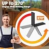 Heavy Duty Gate Hinges, 270 Degree Outdoor Hinge, Heavy Duty Hinges for Wood Fence, Shed, Barn Door, Outdoor Door (4 Pack)
