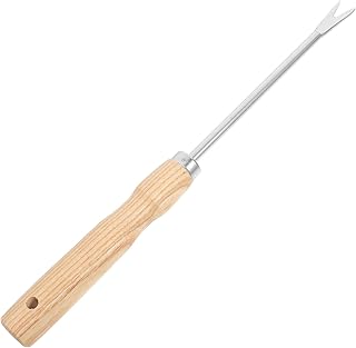 Wood Handle Weed Puller Manual Weeder Tool for Garden with Ash Wood Handle, Soil Loosening Root Remover Suitable for Lawn and Outdoor Plant Care