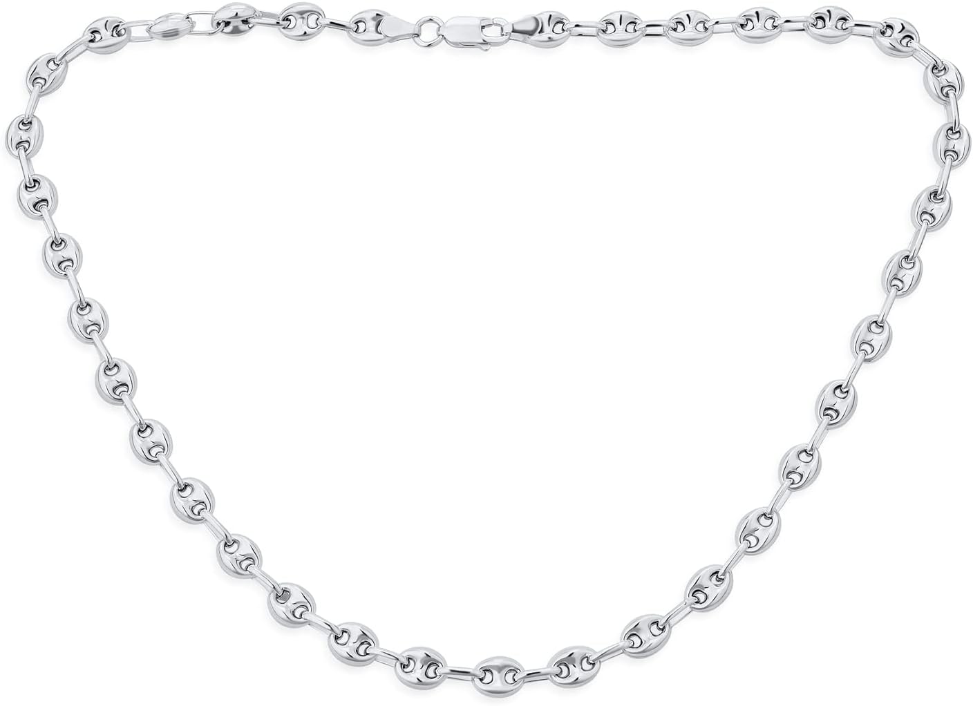 [Bling Jewelry] ユニセックス .925スターリングシルバー ナウティカル アンカーリンク パフ マリナーチェーン ネ