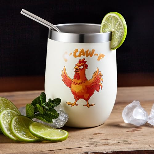 Taza de acero inoxidable aislada 12 oz blanca miniatura 4