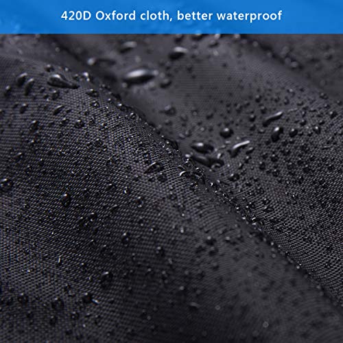 Turbine Vent Cover, Luxiv Black Roof Ventilator Cover Waterproof Turbine Roof Cover 420D Oxford Cloth Turbine Ventilator Covers (12D X 17.5W) #TOP2