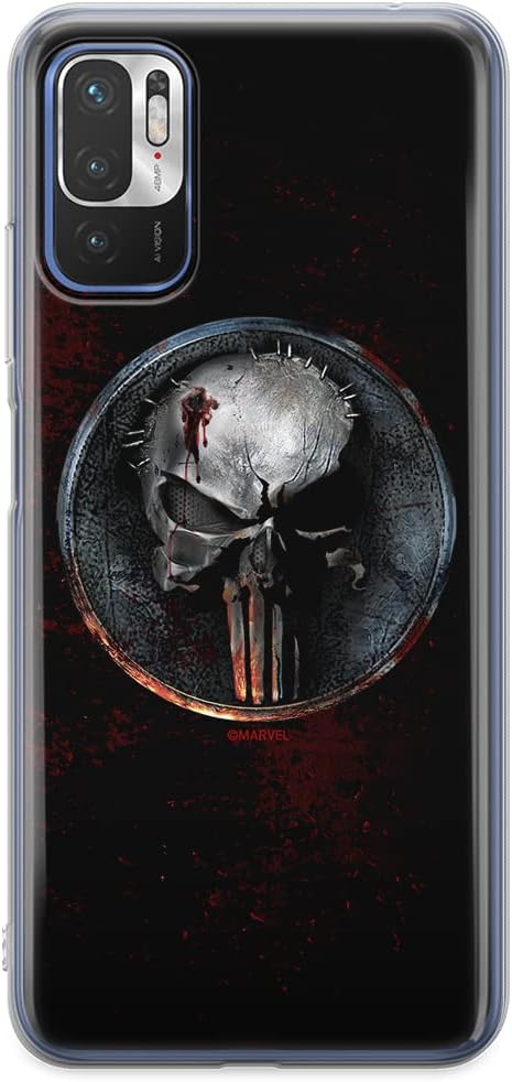 ERT GROUP Mobile Phone case for Xiaomi REDMI Note 10 5G / Poco M3 PRO Original and Officially Licensed Marvel Pattern Punisher 004 optimally adapted to The Shape of The Mobile Phone, case Made of TPU