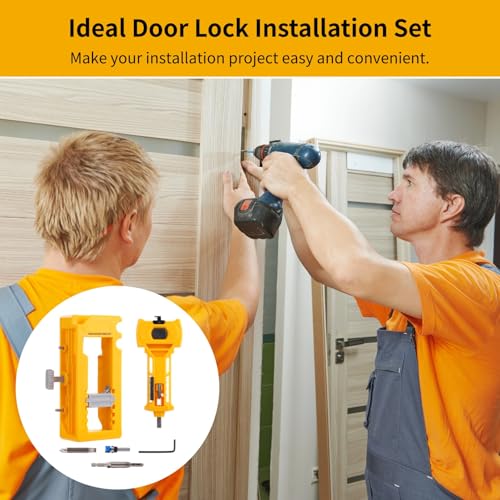 Kit d'installation de serrure de porte avec guidage de précision