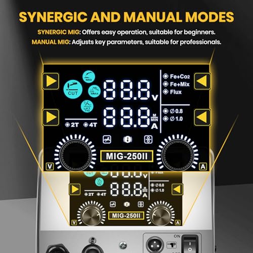 Image of SSimder 6-in-1 MIG Welder & Plasma Cutter 160A Gas MIG /Flux Core /Lift TIG /Stick /Cut Combo 110V 220V 35A Air Cutting for Auto Repair DIY & Small Workshop