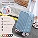 XYOFUN Luggage Compartment Wheel Protection Cover - Upgraded 8-Pack Anti Dust & Scratch Noise Reduction Carry On/Travel Suitcase Wheel Protector - Pink