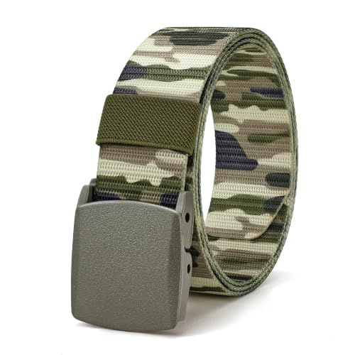 Image of JASGOOD Nylon Canvas Breathable Military Tactical Men Waist Belt With Plastic Buckle