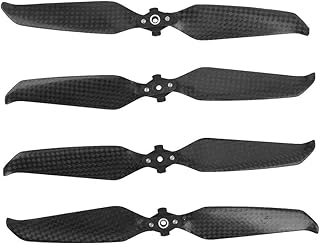 Drone Propeller Replacement, Folding Black Drone Propeller Blade 2 Pairs Carbon Fiber RC Drone Accessories for DJI Mavic Air 2