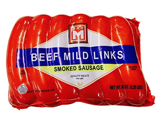 Bar M Beef Mild Links Sausage 32 Oz (2 Pack)