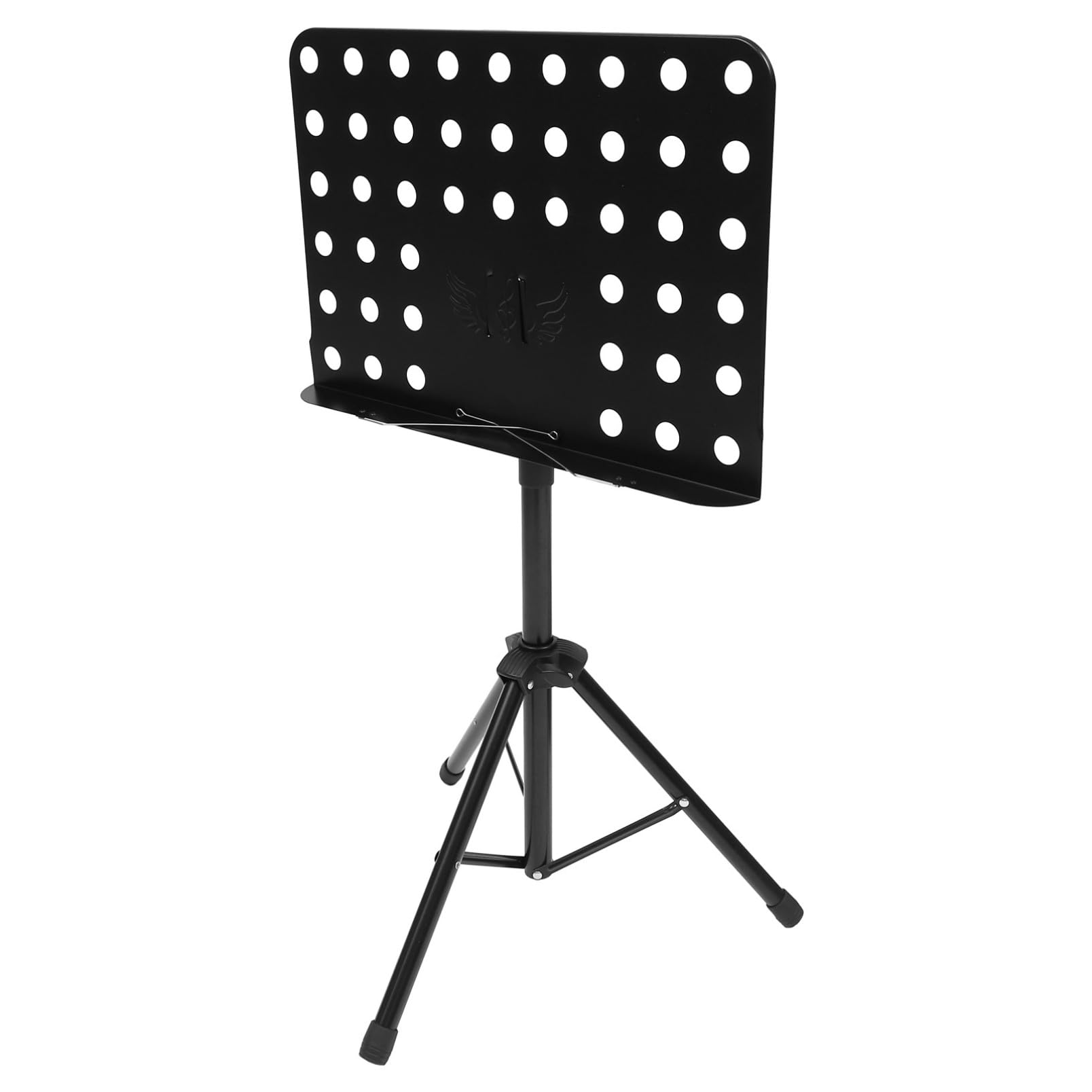 Hemobllo Atril de Partituras Portátil Negro Plegable Trípode Estable Ajustable para Partituras Grandes, Soporte de Música para Guitarra, Violín y Piano en Ensayos y Actuaciones