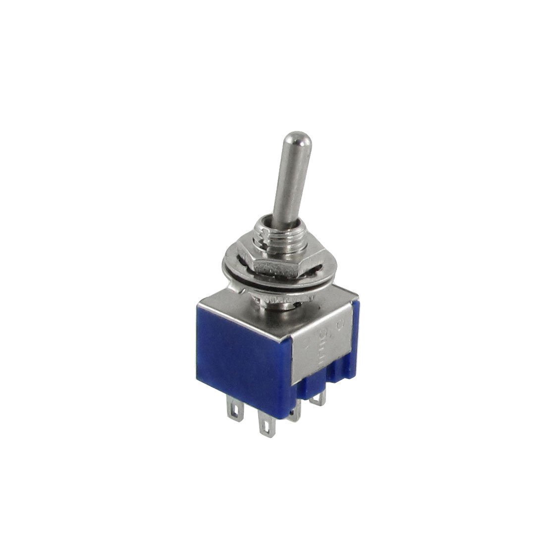Sourcingmap 5pcs 3 Position 2P2T Self-Locking DPDT ON-Off-ON Miniature Mini Toggle Switch