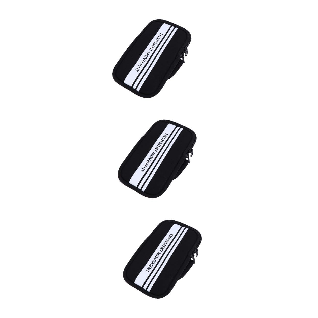 DOITOOL 3stücke Wasserdichtes Sportarmband Für Handys Praktische Handyhalterung Für Jogging Laufen Und Outdoor-aktivitäten Schwarz Mit Kopfhöreranschluss