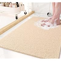 Antislip zachte getextureerde loofah douchemat - sneldrogende badmat voor binnen douche - Anti schimmel badkamer natte vloermat tapijt voor wastafel, douche, bad - duurzaam en comfortabel
