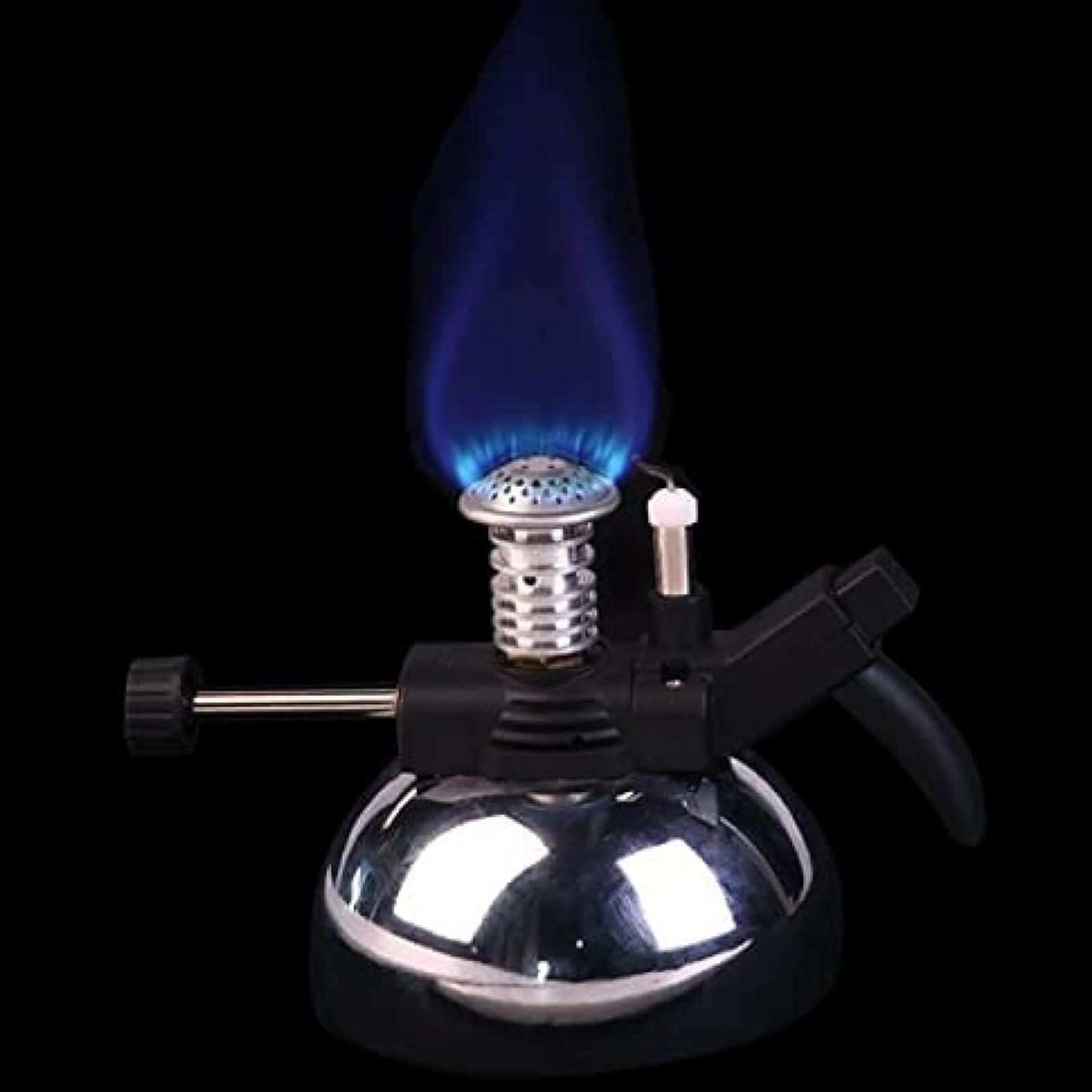 NGARY Mechero Bunsen Portátil, Mechero Bunsen De Encendido Electrónico con Función De Bloqueo De Fuego, Capacidad De Almacenamiento De Gas: 36,5 G Y Temperatura: 1300 ℃, para Laboratorio Dental