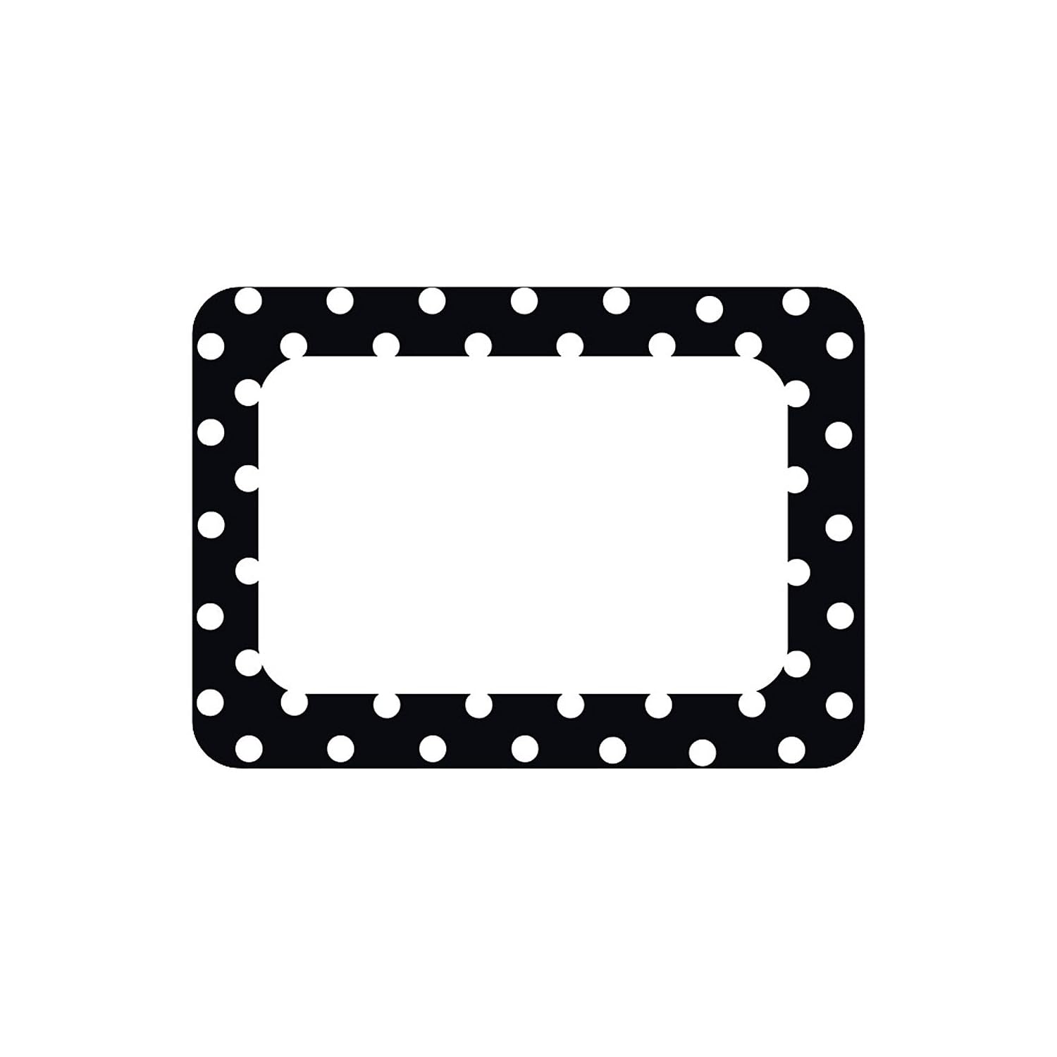 Teacher Created Resources 5538 Black Polka Dots 2 Name Tags