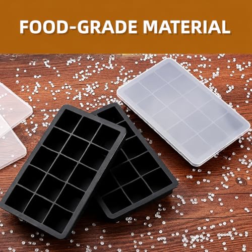 Molde de cubos de hielo de silicona con tapa miniatura 6