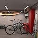 Relaxdays Fahrradständer Boden, für Reifenbreite bis 2,5, Fahrrad Ausstellungsständer, Vorder- & Hinterrad, schwarz