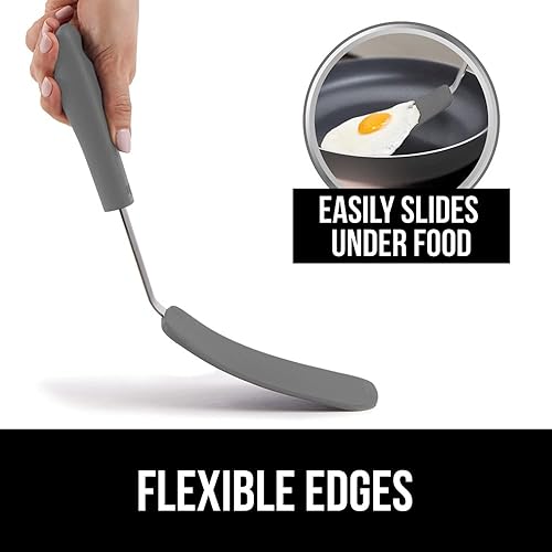 Miniatura 6 de Gorilla Grip Rallador de caja y espátula de silicona, el rallador de caja tiene un recipiente integrado, la espátula de silicona es resistente al