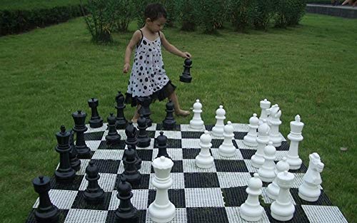 MegaChess Giant Chess Set Game with 12' Tall King - A Large Chess Set Yard Game for Families Looking for Outdoor Jumbo Games - 32 Large Pieces Made...