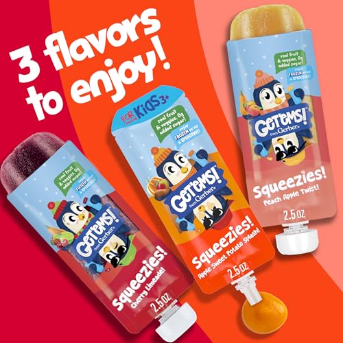 Gerber Get'ems! Squeezies Cherry Limeade Smoothie Pouch, 2.5 Oz, 8 Pack - image 6