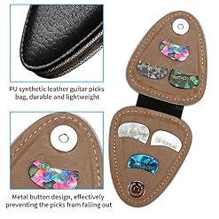 Médiators pour Guitare, Étui de Guitare en PU avec 6 Pièces Médiators de Guitare, Pour Guitare/Guitare Électrique/Basse… - Les Beatles, Paul McCartney, John Lennon, RIngo Starr, George Harrison Médiators pour Guitare, Étui de Guitare en PU avec 6 Pièces Médiators de Guitare, Pour Guitare/Guitare Électrique/Basse… – Image 4