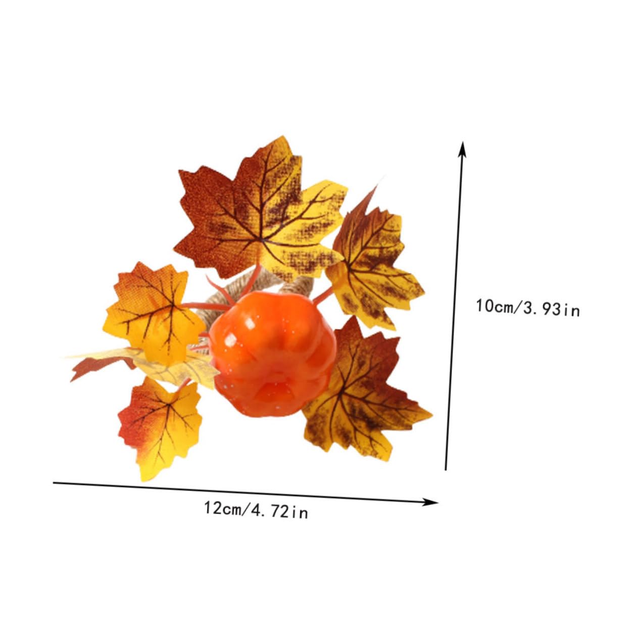 Cabilock 3 Set Bottoni Di Tovagliolo Di Zucca Decorazioni Thanksgiving Portatovagliolo Bling Portatovaglioli in Rattan Adornare Portatovaglioli Affidabili Arredamento Per Feste 6 Pezzi * 3