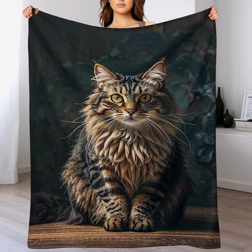 Couverture flanelle chat pour vos soirées cocooning et camping - 5