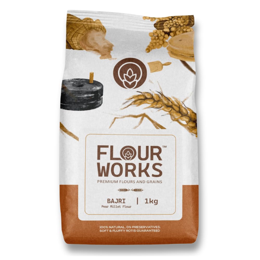See full amazon price history chart for FlourWorks Bajra Pearl Millet Flour 1kg | Bajri Atta | Traditional Stone Ground | Natural Gluten Free Flour FlourWorks Bajra Pearl Millet Flour 1kg | Bajri Atta | Traditional Stone Ground | Natural Gluten Free Flour (B0CDS4C977) Amazon Price History, Amazon Price Tracker