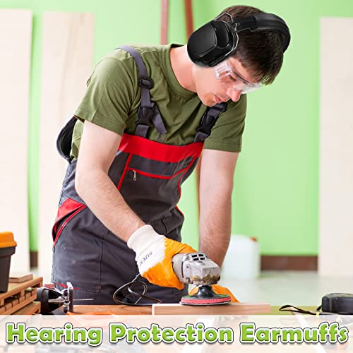 4 Pack NRR 28dB Safety Ear Muffs, Foldable Noise Reduction Safety Ear Protection Adult Noise Cancelling Earmuffs for Shooting - Image 7