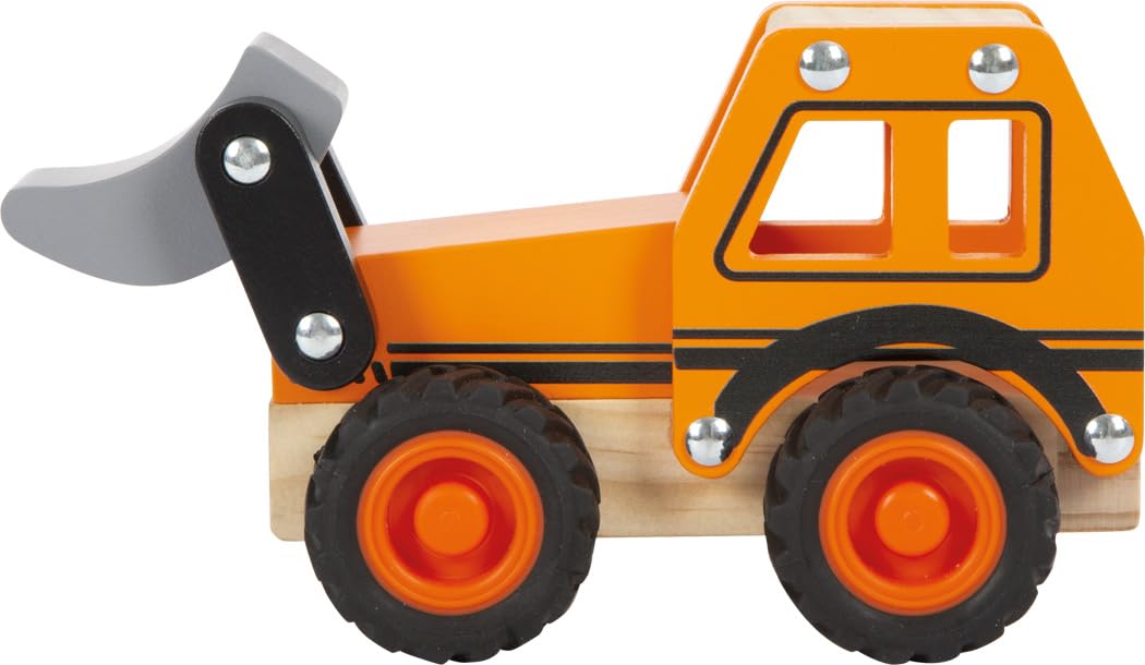 Small Foot Excavadora de Madera FSC® 100% certificada, Cargador Frontal, Desde los 18 Meses, 12447