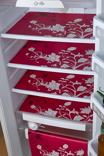 Image of THE LION'S SHARE Multipurpose Refrigerator Sheet | Drawer Mat | Water Proof PVC Material | Fridge Mats (Multi Colour -Pack of 03) -TLS-07