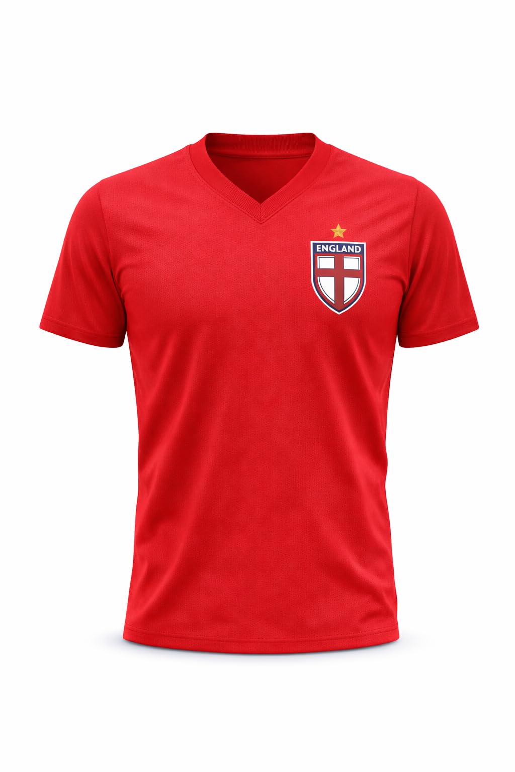 Pink Malibu England Football Shirt, Breathable Fabric, Unisex, for Training, World Cup and Euros, White Small Red