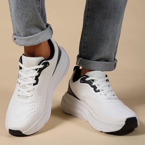 Image of Breathable Running Shoes for Men Non Slip Slip On Walking Shoes Lightweight Walking of Mesh Workout Fashion Comfortable