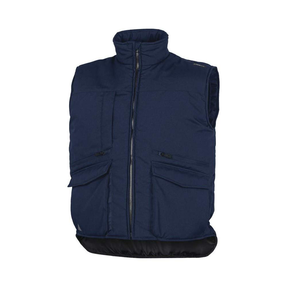 Deltaplus SIER2BMXX Weste Mit Mehreren Taschen Aus Polyester-Baumwolle, Marineblau, Größe XXL