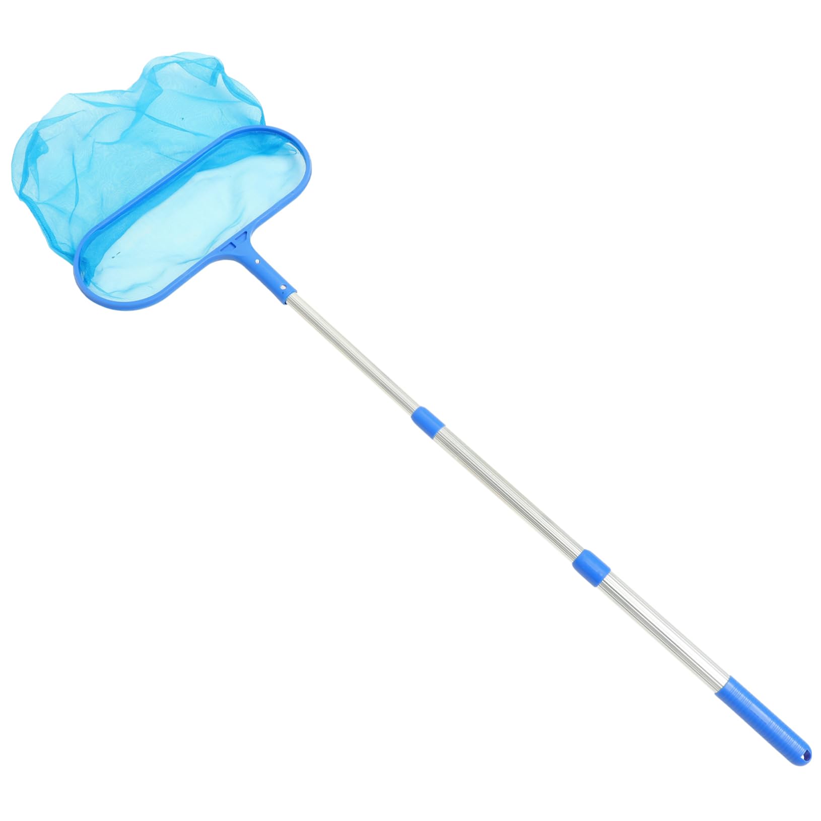 Schwimmbad Blau Skimmernetz mit Abnehmbarer Teleskopstange 105cm