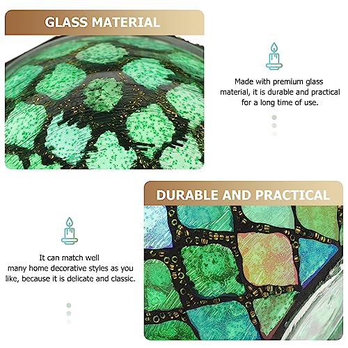 Abaodam EXCF3343S351R318F0SHWX Mosaic Candle Holder Mosaic Tealight Candle Holder Glass Votive Candle Holder Glass Candle Stand thumb #6