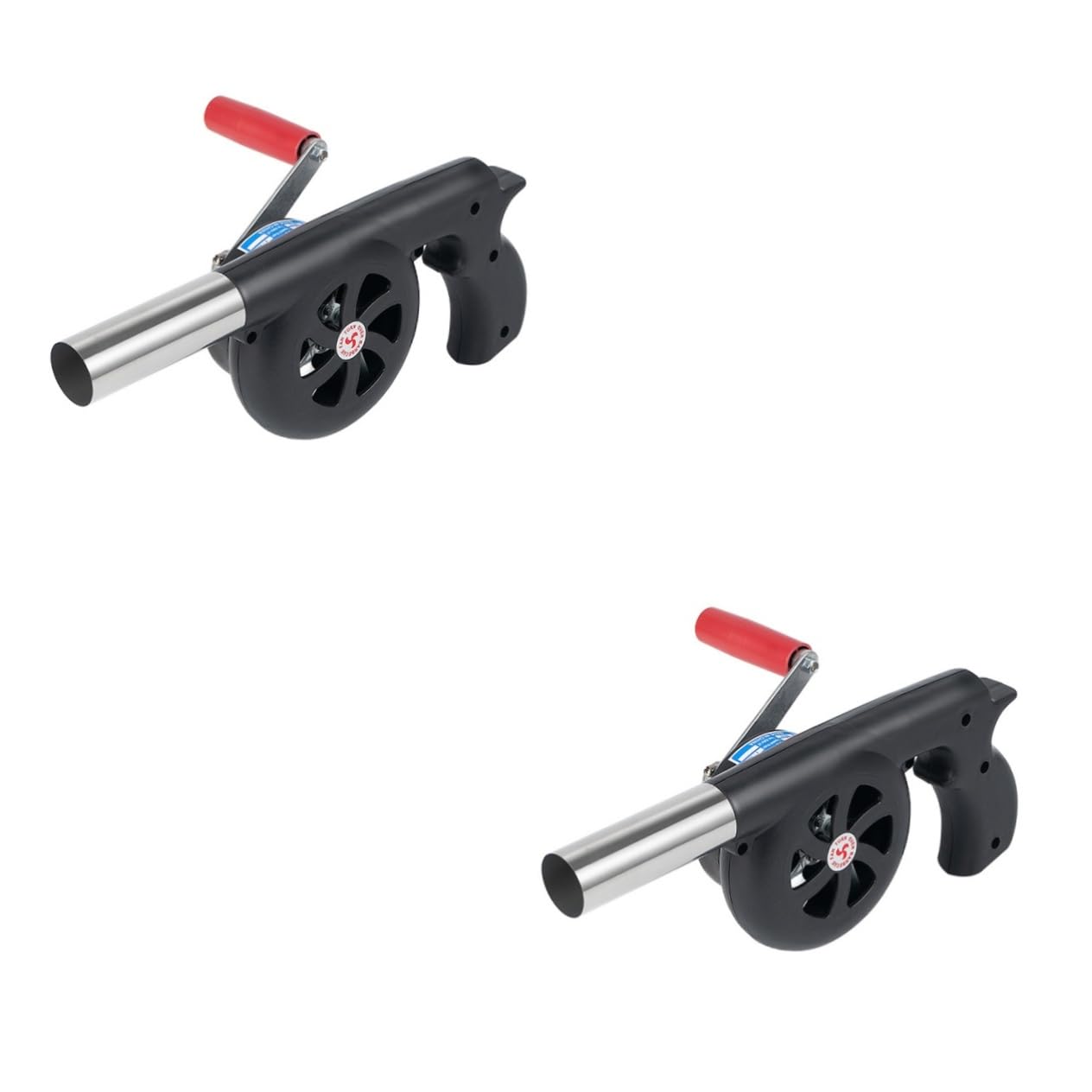 Hemobllo 2 Pezzi Asciugacapelli portatili Fan portatile griglia Barbecue aeratore da campeggio soffiatore di all'aperto soffiatore d'aria per grill soffiatore portatile plastica
