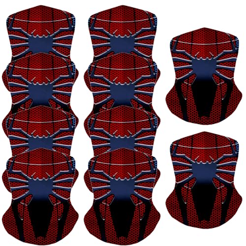 Bandana de telaraña con cintas elásticas para orejas y cuello