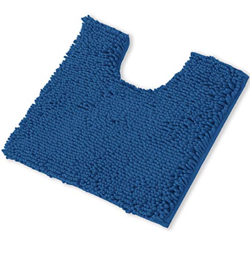 LuxUrux Bath Mat, U-Shaped Contoured Rug for Around Toilet, Super Absorbent Shaggy Bath