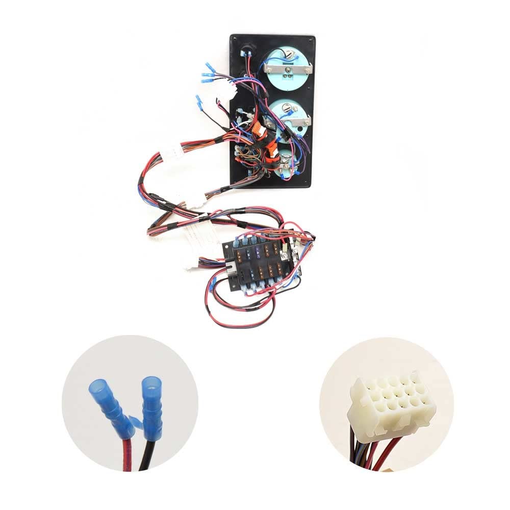 Lowe Boat Gauge Panel F2152254256 | Teleflex I/O 7 x 13 Inch Graphite