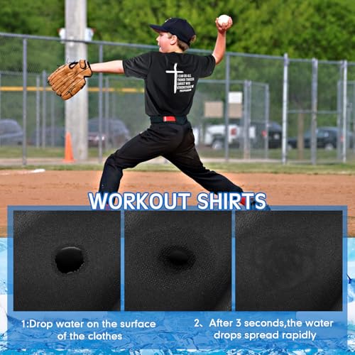 Mens Cross Quick Dry T-Shirts Breathable Gym Workout Shirts for Men and Youth Lightweight Short Sleeve Tees3